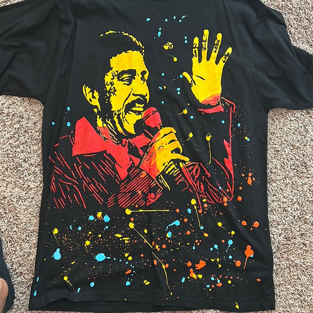 Richard prior painted black shirt very good condition.